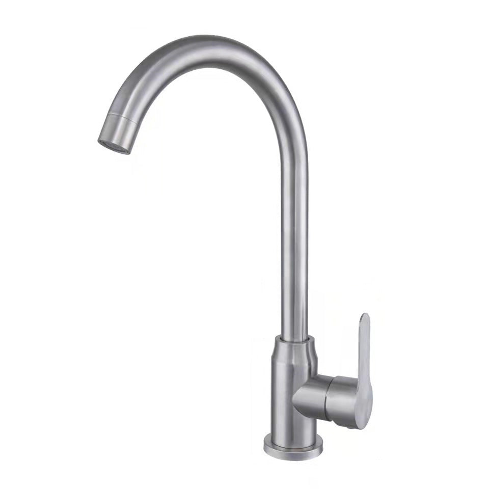 Modern Bar Faucet Stainless Steel Lever Handles with Accessories Bridge Kitchen Faucet Stainless Steel Clearhalo 'Home Improvement' 'home_improvement' 'home_improvement_kitchen_faucets' 'Kitchen Faucets' 'Kitchen Remodel & Kitchen Fixtures' 'Kitchen Sinks & Faucet Components' 'kitchen_faucets' 6399320