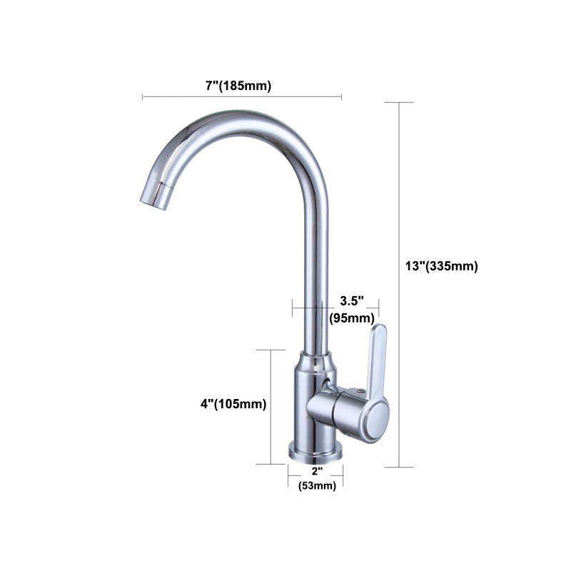 Modern Bar Faucet Stainless Steel Lever Handles with Accessories Bridge Kitchen Faucet Clearhalo 'Home Improvement' 'home_improvement' 'home_improvement_kitchen_faucets' 'Kitchen Faucets' 'Kitchen Remodel & Kitchen Fixtures' 'Kitchen Sinks & Faucet Components' 'kitchen_faucets' 6399346