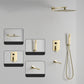 Modern Pressure Balanced Diverter Valve Shower Faucet Metal Shower System on Wall Gold 3 Clearhalo 'Bathroom Remodel & Bathroom Fixtures' 'Home Improvement' 'home_improvement' 'home_improvement_shower_faucets' 'Shower Faucets & Systems' 'shower_faucets' 'Showers & Bathtubs Plumbing' 'Showers & Bathtubs' 6399427