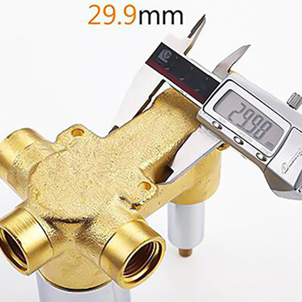 Modern Pressure Balanced Diverter Valve Shower Faucet Metal Shower System on Wall Clearhalo 'Bathroom Remodel & Bathroom Fixtures' 'Home Improvement' 'home_improvement' 'home_improvement_shower_faucets' 'Shower Faucets & Systems' 'shower_faucets' 'Showers & Bathtubs Plumbing' 'Showers & Bathtubs' 6399434