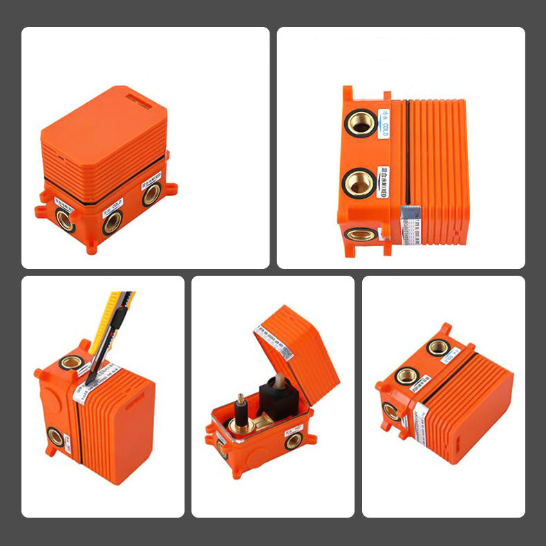 Modern Pressure Balanced Diverter Valve Shower Faucet Metal Shower System on Wall Clearhalo 'Bathroom Remodel & Bathroom Fixtures' 'Home Improvement' 'home_improvement' 'home_improvement_shower_faucets' 'Shower Faucets & Systems' 'shower_faucets' 'Showers & Bathtubs Plumbing' 'Showers & Bathtubs' 6399440