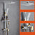 Wall Mounted Shower Arm Shower Faucet Pressure Balanced Diverter Valve Shower System White-Gold 3 Temperature Control Clearhalo 'Bathroom Remodel & Bathroom Fixtures' 'Home Improvement' 'home_improvement' 'home_improvement_shower_faucets' 'Shower Faucets & Systems' 'shower_faucets' 'Showers & Bathtubs Plumbing' 'Showers & Bathtubs' 6399514