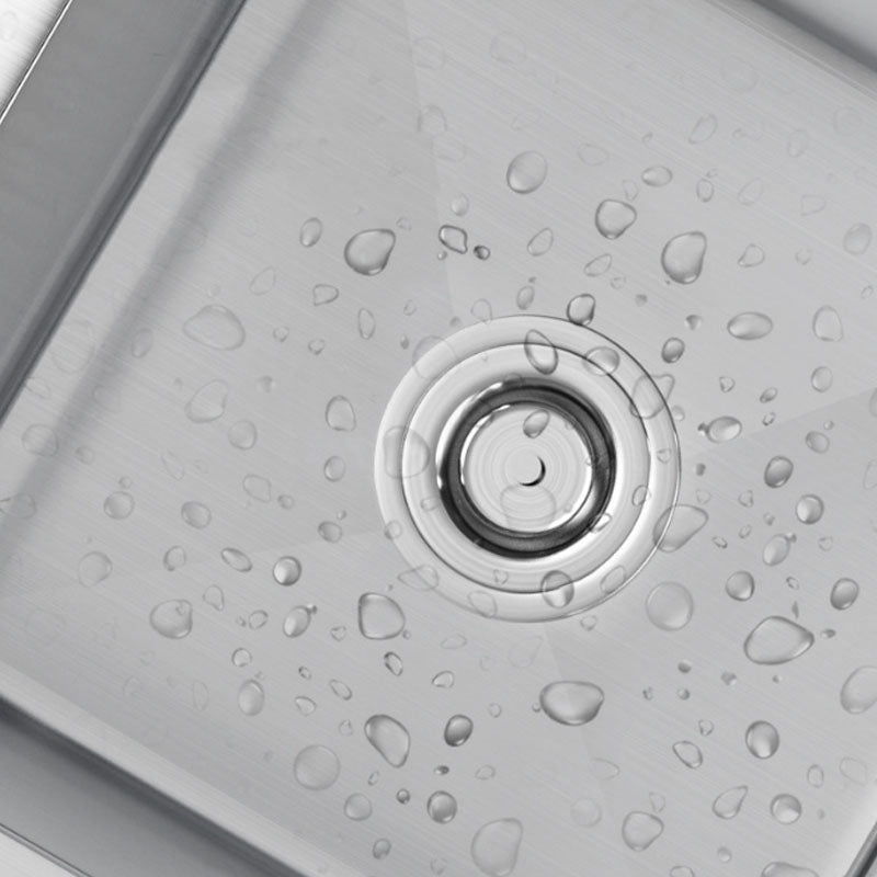 Modern Kitchen Bar Sink Stainless Steel with Drain Strainer Kit and Soap Dispenser Sink Clearhalo 'Home Improvement' 'home_improvement' 'home_improvement_kitchen_sinks' 'Kitchen Remodel & Kitchen Fixtures' 'Kitchen Sinks & Faucet Components' 'Kitchen Sinks' 'kitchen_sinks' 6399537