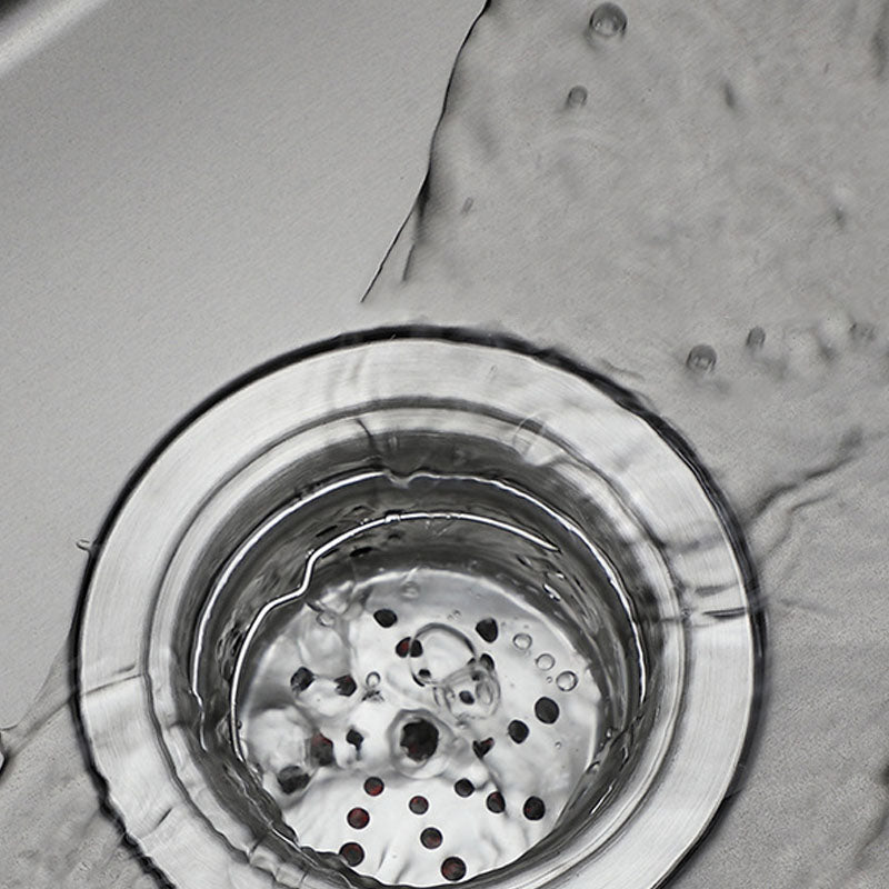 Modern Kitchen Bar Sink Stainless Steel with Drain Strainer Kit and Soap Dispenser Sink Clearhalo 'Home Improvement' 'home_improvement' 'home_improvement_kitchen_sinks' 'Kitchen Remodel & Kitchen Fixtures' 'Kitchen Sinks & Faucet Components' 'Kitchen Sinks' 'kitchen_sinks' 6399539