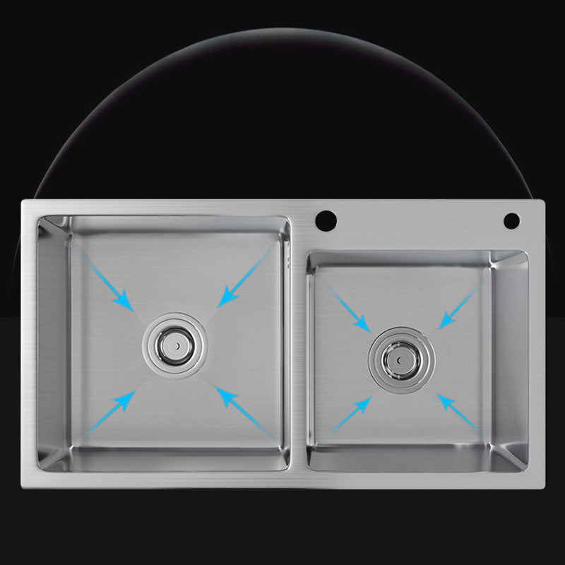 Modern Kitchen Bar Sink Stainless Steel with Drain Strainer Kit and Soap Dispenser Sink Clearhalo 'Home Improvement' 'home_improvement' 'home_improvement_kitchen_sinks' 'Kitchen Remodel & Kitchen Fixtures' 'Kitchen Sinks & Faucet Components' 'Kitchen Sinks' 'kitchen_sinks' 6399548