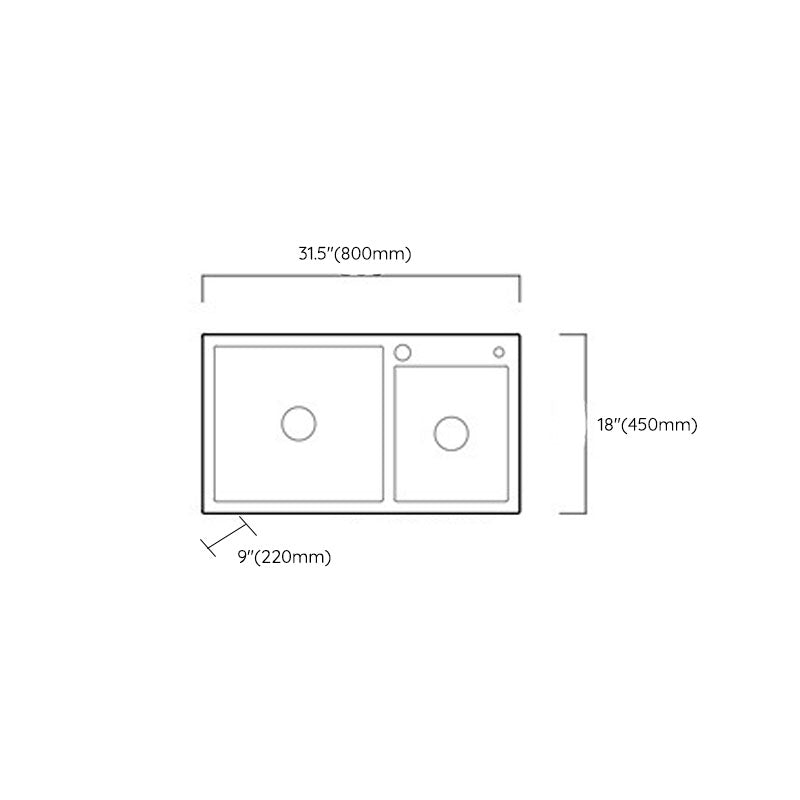 Modern Kitchen Bar Sink Stainless Steel with Drain Strainer Kit and Soap Dispenser Sink Clearhalo 'Home Improvement' 'home_improvement' 'home_improvement_kitchen_sinks' 'Kitchen Remodel & Kitchen Fixtures' 'Kitchen Sinks & Faucet Components' 'Kitchen Sinks' 'kitchen_sinks' 6399558