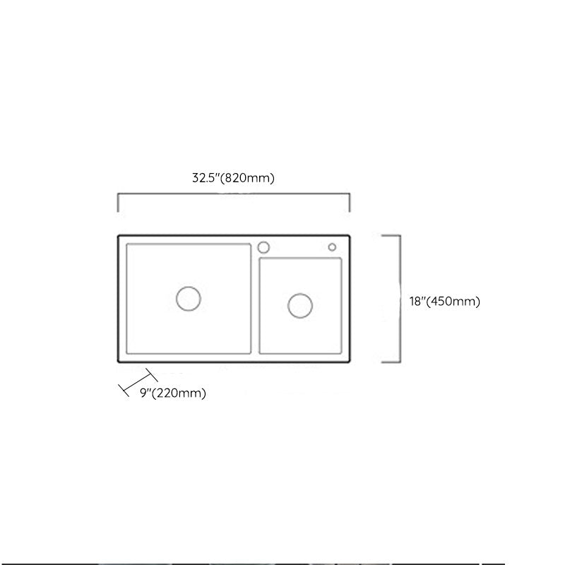 Modern Kitchen Bar Sink Stainless Steel with Drain Strainer Kit and Soap Dispenser Sink Clearhalo 'Home Improvement' 'home_improvement' 'home_improvement_kitchen_sinks' 'Kitchen Remodel & Kitchen Fixtures' 'Kitchen Sinks & Faucet Components' 'Kitchen Sinks' 'kitchen_sinks' 6399559