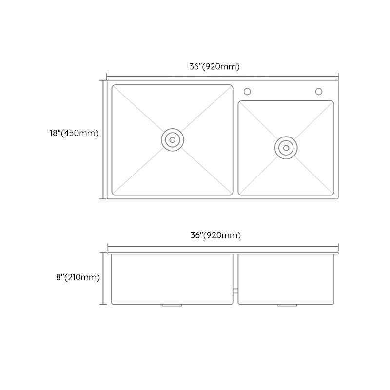 Classic Kitchen Sink Stainless Steel Kitchen Sink with Soap Dispenser Clearhalo 'Home Improvement' 'home_improvement' 'home_improvement_kitchen_sinks' 'Kitchen Remodel & Kitchen Fixtures' 'Kitchen Sinks & Faucet Components' 'Kitchen Sinks' 'kitchen_sinks' 6399646