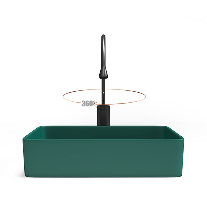 Contemporary Bathroom Sink Porcelain Rectangular Vessel Bathroom Sink Clearhalo 'Bathroom Remodel & Bathroom Fixtures' 'Bathroom Sinks & Faucet Components' 'Bathroom Sinks' 'bathroom_sink' 'Home Improvement' 'home_improvement' 'home_improvement_bathroom_sink' 6399745