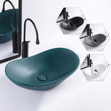 Modern Bathroom Sink Oval Bathroom Sink Overflow with Basin and Faucet Clearhalo 'Bathroom Remodel & Bathroom Fixtures' 'Bathroom Sinks & Faucet Components' 'Bathroom Sinks' 'bathroom_sink' 'Home Improvement' 'home_improvement' 'home_improvement_bathroom_sink' 6399868