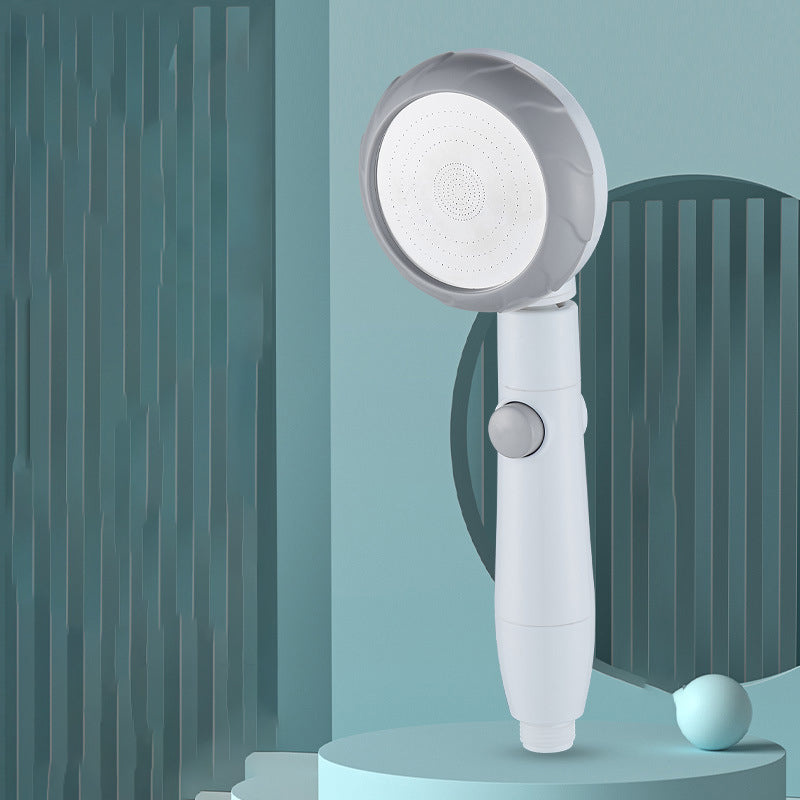 Modern Adjustable Shower Head Plastic Bathroom Handheld Shower Head Grey Clearhalo 'Bathroom Remodel & Bathroom Fixtures' 'Home Improvement' 'home_improvement' 'home_improvement_shower_heads' 'Shower Heads' 'shower_heads' 'Showers & Bathtubs Plumbing' 'Showers & Bathtubs' 6399934