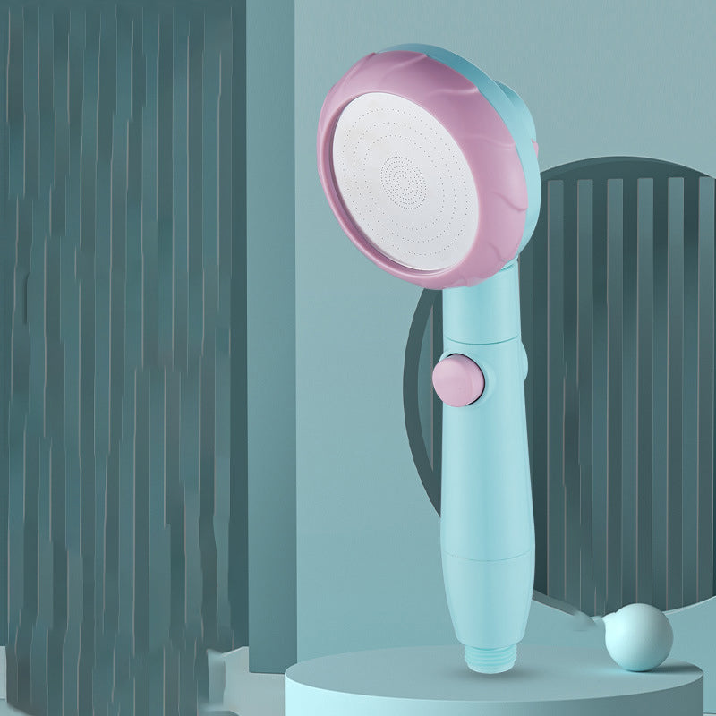 Modern Adjustable Shower Head Plastic Bathroom Handheld Shower Head Pink Clearhalo 'Bathroom Remodel & Bathroom Fixtures' 'Home Improvement' 'home_improvement' 'home_improvement_shower_heads' 'Shower Heads' 'shower_heads' 'Showers & Bathtubs Plumbing' 'Showers & Bathtubs' 6399937