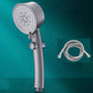 Wall-mounted Shower Head Modern Plastic Shower Head with Adjustable Spray Pattern Grey Shower Head with Hose Clearhalo 'Bathroom Remodel & Bathroom Fixtures' 'Home Improvement' 'home_improvement' 'home_improvement_shower_heads' 'Shower Heads' 'shower_heads' 'Showers & Bathtubs Plumbing' 'Showers & Bathtubs' 6399960