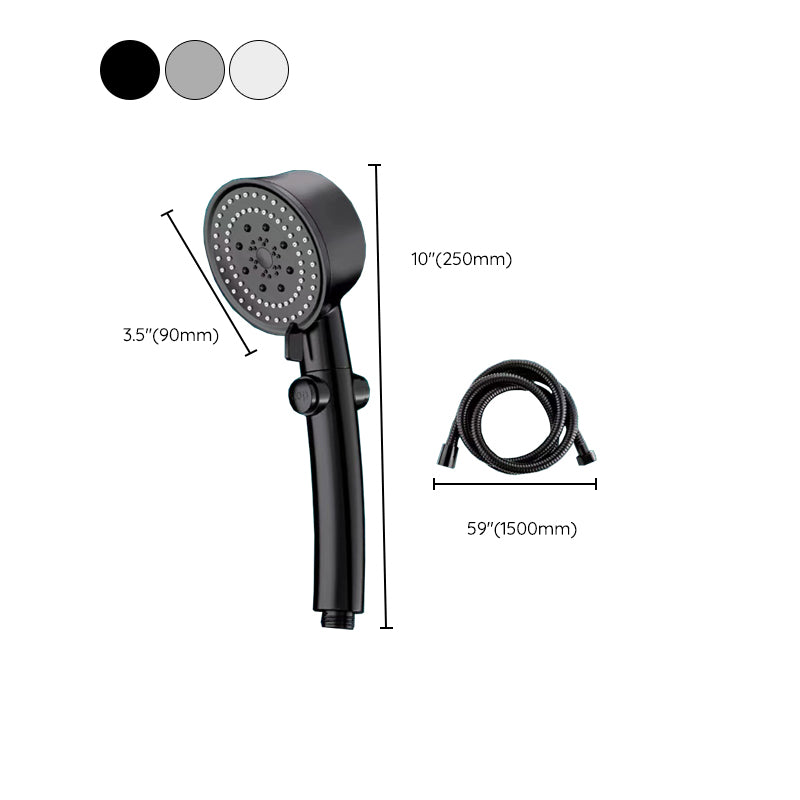 Wall-mounted Shower Head Modern Plastic Shower Head with Adjustable Spray Pattern Clearhalo 'Bathroom Remodel & Bathroom Fixtures' 'Home Improvement' 'home_improvement' 'home_improvement_shower_heads' 'Shower Heads' 'shower_heads' 'Showers & Bathtubs Plumbing' 'Showers & Bathtubs' 6399974