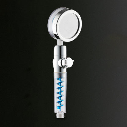 Plastic Shower Head Modern Style Plastic Adjustable Shower Head Blue Clearhalo 'Bathroom Remodel & Bathroom Fixtures' 'Home Improvement' 'home_improvement' 'home_improvement_shower_heads' 'Shower Heads' 'shower_heads' 'Showers & Bathtubs Plumbing' 'Showers & Bathtubs' 6399978