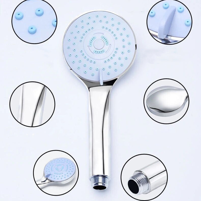Modern Plastic Shower Head Wall-mounted Shower Head with Adjustable Spray Pattern Clearhalo 'Bathroom Remodel & Bathroom Fixtures' 'Home Improvement' 'home_improvement' 'home_improvement_shower_heads' 'Shower Heads' 'shower_heads' 'Showers & Bathtubs Plumbing' 'Showers & Bathtubs' 6400002