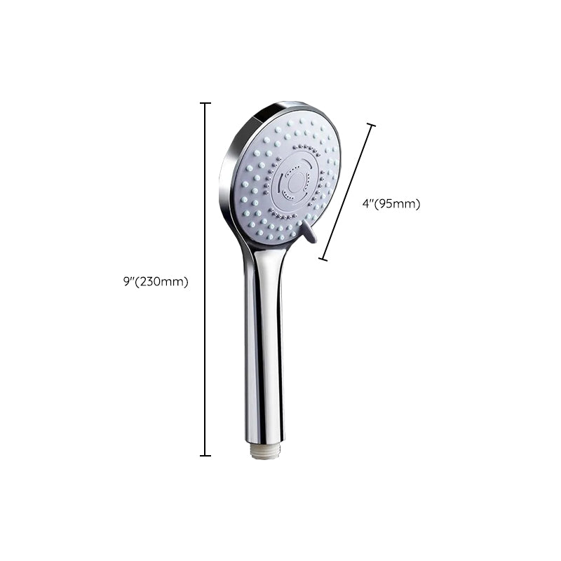 Modern Plastic Shower Head Wall-mounted Shower Head with Adjustable Spray Pattern Clearhalo 'Bathroom Remodel & Bathroom Fixtures' 'Home Improvement' 'home_improvement' 'home_improvement_shower_heads' 'Shower Heads' 'shower_heads' 'Showers & Bathtubs Plumbing' 'Showers & Bathtubs' 6400009