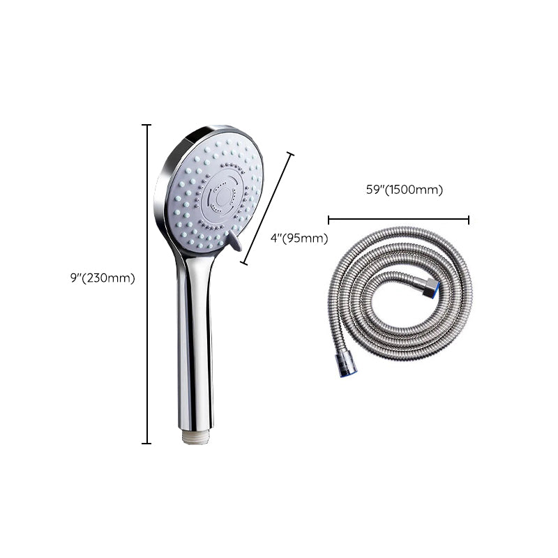 Modern Plastic Shower Head Wall-mounted Shower Head with Adjustable Spray Pattern Clearhalo 'Bathroom Remodel & Bathroom Fixtures' 'Home Improvement' 'home_improvement' 'home_improvement_shower_heads' 'Shower Heads' 'shower_heads' 'Showers & Bathtubs Plumbing' 'Showers & Bathtubs' 6400011