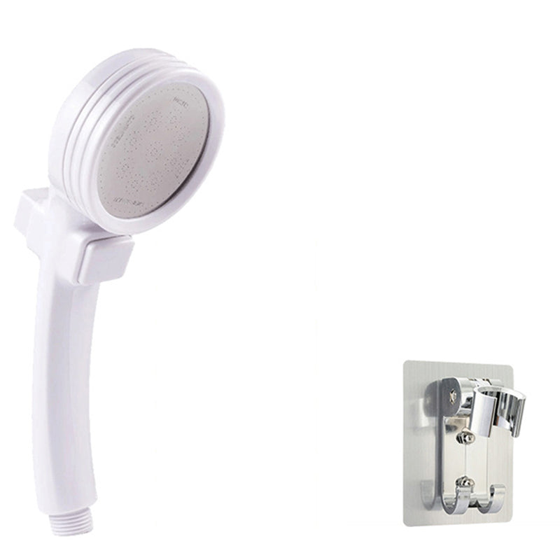 Plastic Bathroom Shower Head Contemporary Style Handheld Shower Head White Shower Head with Wall Pedestal Clearhalo 'Bathroom Remodel & Bathroom Fixtures' 'Home Improvement' 'home_improvement' 'home_improvement_shower_heads' 'Shower Heads' 'shower_heads' 'Showers & Bathtubs Plumbing' 'Showers & Bathtubs' 6400021