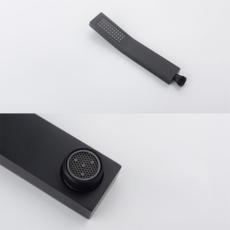 Deck Mounted Metal Freestanding Tub Filler Single Handle Freestanding Faucet Clearhalo 'Bathroom Remodel & Bathroom Fixtures' 'Bathtub Faucets' 'bathtub_faucets' 'Home Improvement' 'home_improvement' 'home_improvement_bathtub_faucets' 6400181