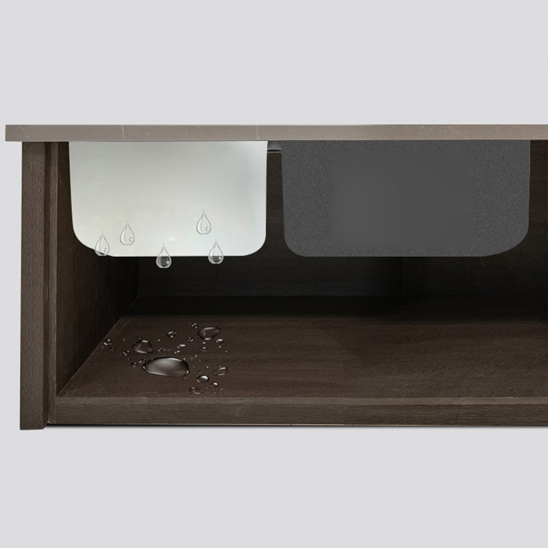 Classic Style Kitchen Sink Stainless Steel 1 Holes Kitchen Sink with Drain Strainer Kit Clearhalo 'Home Improvement' 'home_improvement' 'home_improvement_kitchen_sinks' 'Kitchen Remodel & Kitchen Fixtures' 'Kitchen Sinks & Faucet Components' 'Kitchen Sinks' 'kitchen_sinks' 6400723