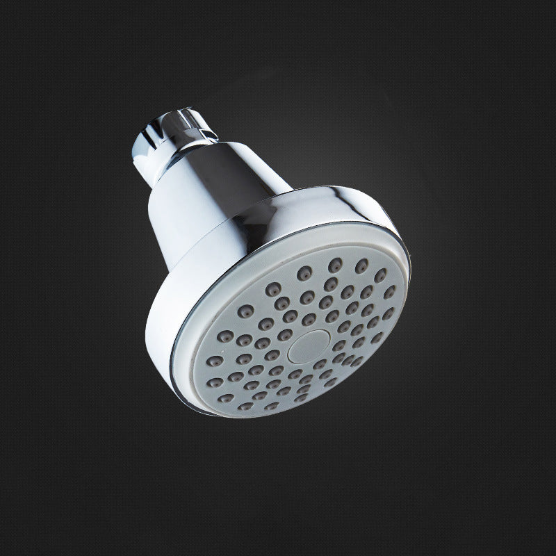 Round Stainless Steel Showerhead in Silver Wall-Mount Showerhead Cone Silver Body Jets Clearhalo 'Bathroom Remodel & Bathroom Fixtures' 'Home Improvement' 'home_improvement' 'home_improvement_shower_heads' 'Shower Heads' 'shower_heads' 'Showers & Bathtubs Plumbing' 'Showers & Bathtubs' 6400943