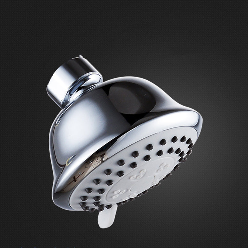 Round Stainless Steel Showerhead in Silver Wall-Mount Showerhead Dome Silver Body Jets Clearhalo 'Bathroom Remodel & Bathroom Fixtures' 'Home Improvement' 'home_improvement' 'home_improvement_shower_heads' 'Shower Heads' 'shower_heads' 'Showers & Bathtubs Plumbing' 'Showers & Bathtubs' 6400948
