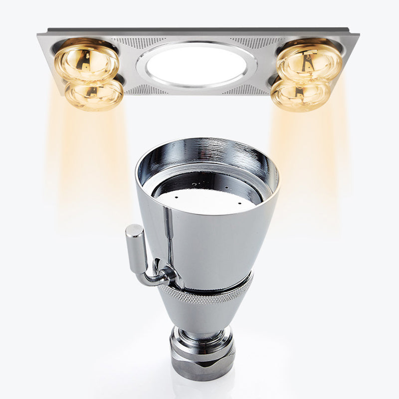 Round Stainless Steel Showerhead in Silver Wall-Mount Showerhead Clearhalo 'Bathroom Remodel & Bathroom Fixtures' 'Home Improvement' 'home_improvement' 'home_improvement_shower_heads' 'Shower Heads' 'shower_heads' 'Showers & Bathtubs Plumbing' 'Showers & Bathtubs' 6400955