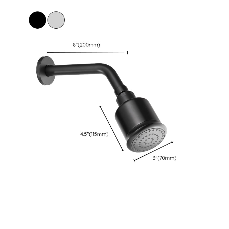 Round Stainless Steel Showerhead in Silver Wall-Mount Showerhead Clearhalo 'Bathroom Remodel & Bathroom Fixtures' 'Home Improvement' 'home_improvement' 'home_improvement_shower_heads' 'Shower Heads' 'shower_heads' 'Showers & Bathtubs Plumbing' 'Showers & Bathtubs' 6400968