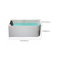 Modern White Rectangle Acrylic Bathtub Back to Wall with Drain Bath Tub Clearhalo 'Bathroom Remodel & Bathroom Fixtures' 'Bathtubs' 'Home Improvement' 'home_improvement' 'home_improvement_bathtubs' 'Showers & Bathtubs' 6402139