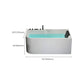 Modern White Rectangle Acrylic Bathtub Back to Wall with Drain Bath Tub Clearhalo 'Bathroom Remodel & Bathroom Fixtures' 'Bathtubs' 'Home Improvement' 'home_improvement' 'home_improvement_bathtubs' 'Showers & Bathtubs' 6402140