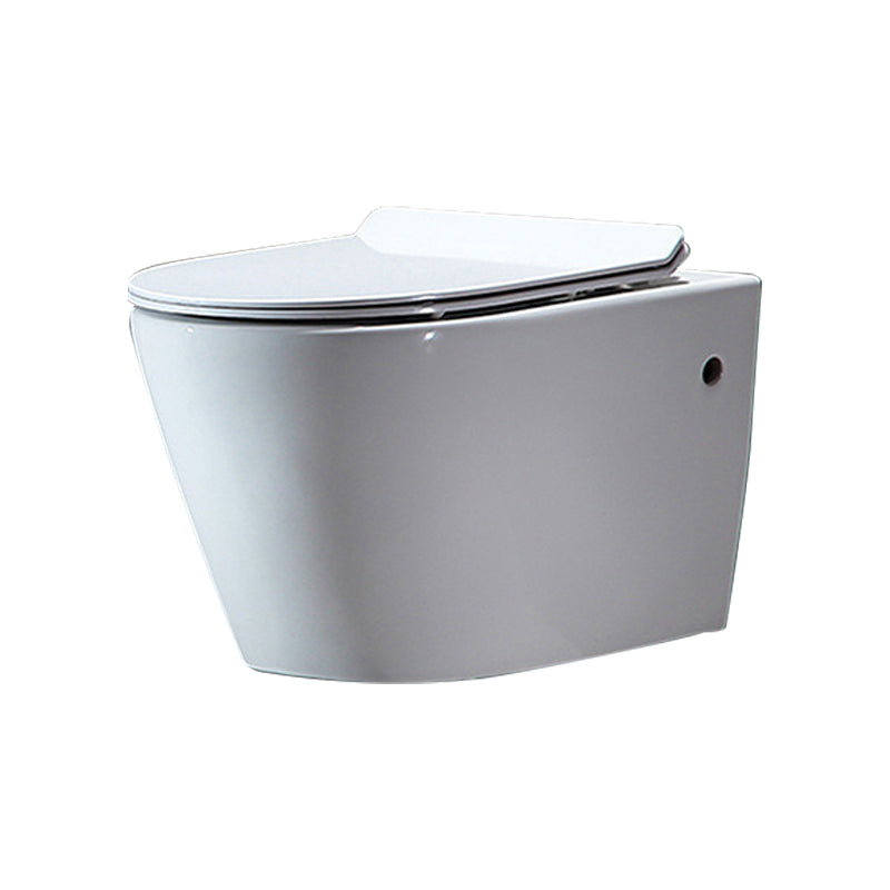 Modern Wall Mount Toilet All-In-One Porcelain Single Flush Toilet Bowl Clearhalo 'Bathroom Remodel & Bathroom Fixtures' 'Home Improvement' 'home_improvement' 'home_improvement_toilets' 'Toilets & Bidets' 'Toilets' 6402172