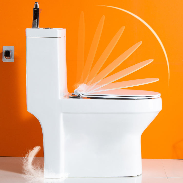 Modern Floor Mount Toilet Bowl Elong Toilet with Seat for Bathroom Clearhalo 'Bathroom Remodel & Bathroom Fixtures' 'Home Improvement' 'home_improvement' 'home_improvement_toilets' 'Toilets & Bidets' 'Toilets' 6402213