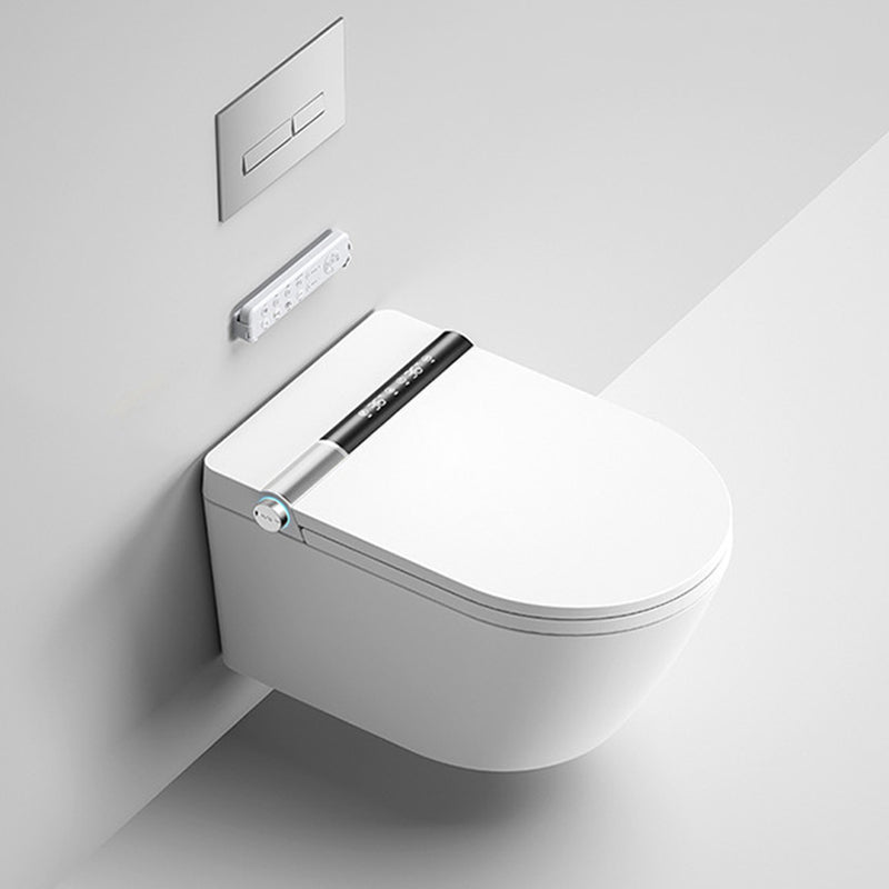 Modern Wall Mount Flush Toilet One-Piece Toilet Single Flush Urine Toilet Silver Toilet with Tanker Clearhalo 'Bathroom Remodel & Bathroom Fixtures' 'Home Improvement' 'home_improvement' 'home_improvement_toilets' 'Toilets & Bidets' 'Toilets' 6402253
