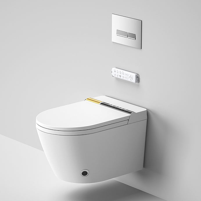 Modern Wall Mount Flush Toilet One-Piece Toilet Single Flush Urine Toilet Gold Automatic Lid( Top Configuration) Toilet with Tanker Clearhalo 'Bathroom Remodel & Bathroom Fixtures' 'Home Improvement' 'home_improvement' 'home_improvement_toilets' 'Toilets & Bidets' 'Toilets' 6402255