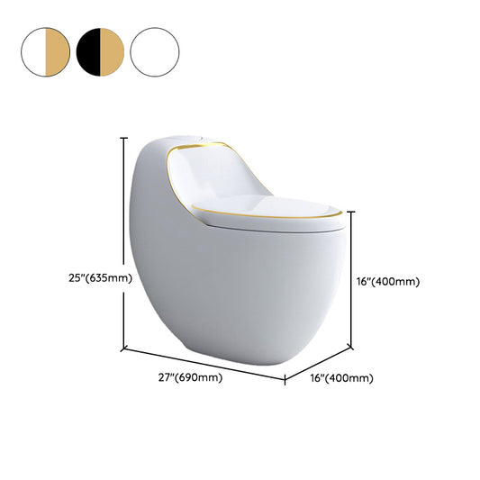 Modern Elong Toilet Bowl Floor Mount Toilet with Seat for Bathroom Clearhalo 'Bathroom Remodel & Bathroom Fixtures' 'Home Improvement' 'home_improvement' 'home_improvement_toilets' 'Toilets & Bidets' 'Toilets' 6402299