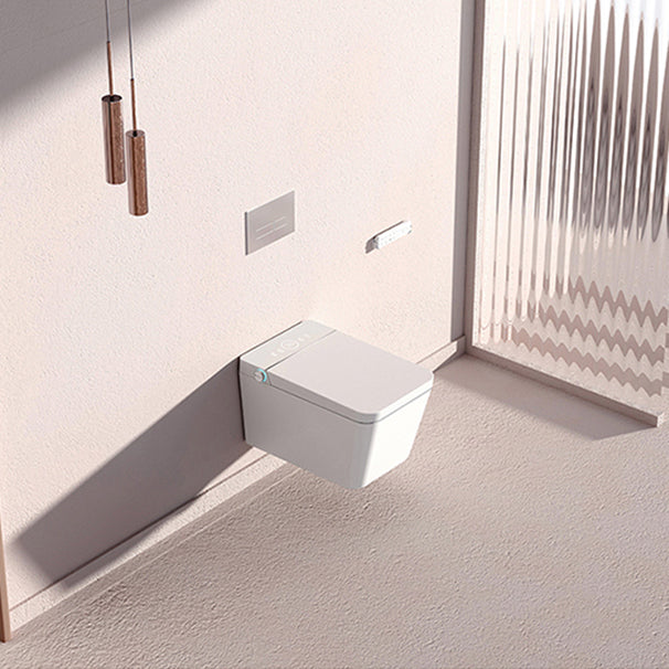 Wall Mount Flush Toilet One-Piece Toilet Single Flush Modern Urine Toilet Manual Flip & UV Sterilizing ( Standard) Toilet with Tanker Clearhalo 'Bathroom Remodel & Bathroom Fixtures' 'Home Improvement' 'home_improvement' 'home_improvement_toilets' 'Toilets & Bidets' 'Toilets' 6402302