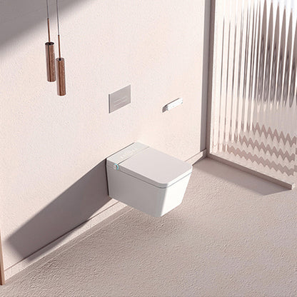 Wall Mount Flush Toilet One-Piece Toilet Single Flush Modern Urine Toilet Manual Flip & UV Sterilizing ( Standard) Toilet with Tanker Clearhalo 'Bathroom Remodel & Bathroom Fixtures' 'Home Improvement' 'home_improvement' 'home_improvement_toilets' 'Toilets & Bidets' 'Toilets' 6402302