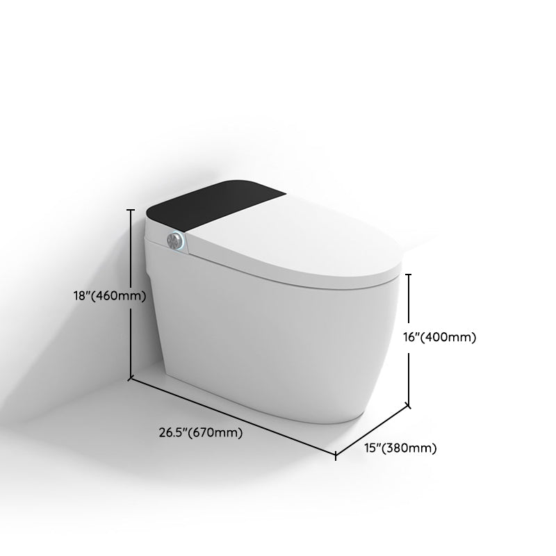 Contemporary One Piece Toilet Concealed Tank Toilet Bowl with Slow Close Seat for Washroom Clearhalo 'Bathroom Remodel & Bathroom Fixtures' 'Home Improvement' 'home_improvement' 'home_improvement_toilets' 'Toilets & Bidets' 'Toilets' 6402352