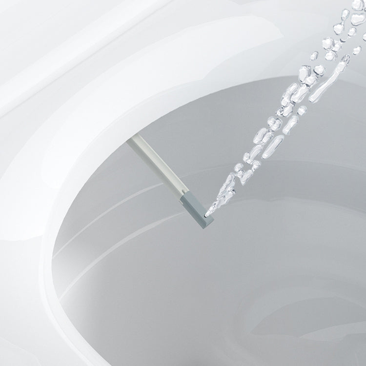 Modern Elong Toilet Bowl Siphon Jet Toilet with Seat for Bathroom Clearhalo 'Bathroom Remodel & Bathroom Fixtures' 'Home Improvement' 'home_improvement' 'home_improvement_toilets' 'Toilets & Bidets' 'Toilets' 6402362