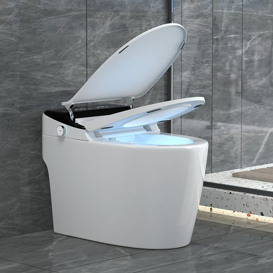 Modern Elong Toilet Bowl Siphon Jet Toilet with Seat for Bathroom ...