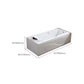 Modern White Acrylic Bathtub Rectangle Freestand Soaking Bathtub with Drain Bath Tub Clearhalo 'Bathroom Remodel & Bathroom Fixtures' 'Bathtubs' 'Home Improvement' 'home_improvement' 'home_improvement_bathtubs' 'Showers & Bathtubs' 6402910