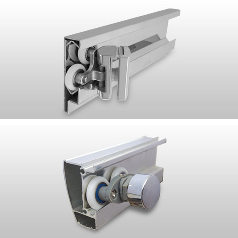 Round Double Sliding Shower Enclosure Corner Tempered Glass Shower Enclosure Clearhalo 'Bathroom Remodel & Bathroom Fixtures' 'Home Improvement' 'home_improvement' 'home_improvement_shower_stalls_enclosures' 'Shower Stalls & Enclosures' 'shower_stalls_enclosures' 'Showers & Bathtubs' 6407758