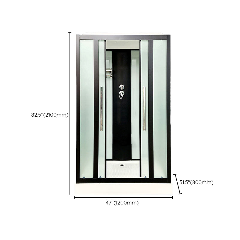 Shower Stall Shower Stall Tempered Glass Shower Stall with Ceiling Clearhalo 'Bathroom Remodel & Bathroom Fixtures' 'Home Improvement' 'home_improvement' 'home_improvement_shower_stalls_enclosures' 'Shower Stalls & Enclosures' 'shower_stalls_enclosures' 'Showers & Bathtubs' 6407833