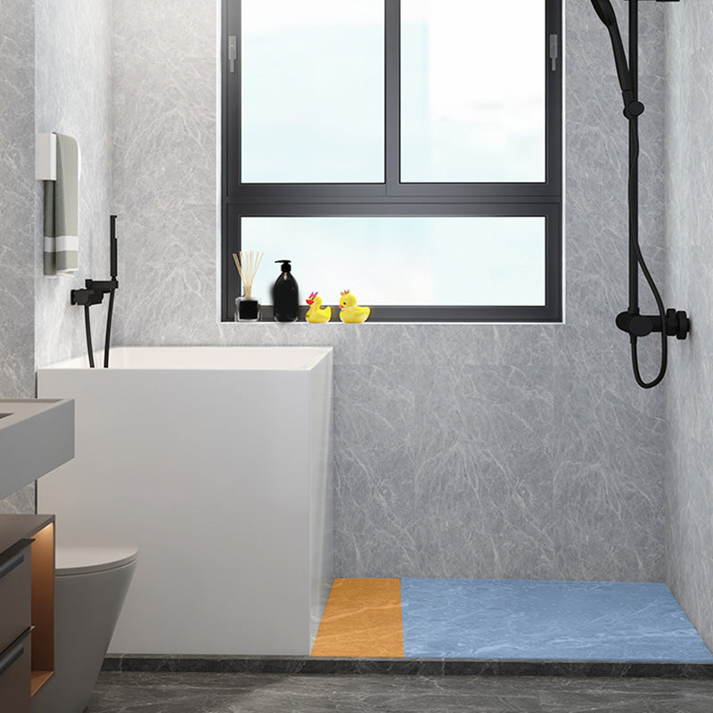 Modern White Rectangular Bathtub Acrylic Back to Wall with Drain Bath Tub Clearhalo 'Bathroom Remodel & Bathroom Fixtures' 'Bathtubs' 'Home Improvement' 'home_improvement' 'home_improvement_bathtubs' 'Showers & Bathtubs' 6413613