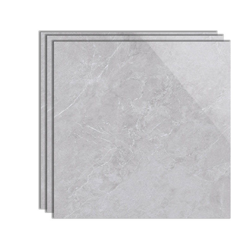 Polished Mixed Material Floor Tile No Pattern Singular Floor Tile 31"L x 31"W x 0.4"H White-Gray Clearhalo 'Bathroom Remodel & Bathroom Fixtures' 'Bathroom Vanities' 'bathroom_vanities' 'Home Improvement' 'home_improvement' 'home_improvement_bathroom_vanities' 6416470