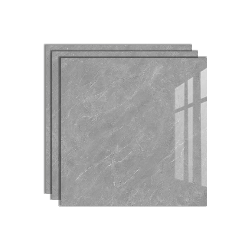 Polished Mixed Material Floor Tile No Pattern Singular Floor Tile 31"L x 31"W x 0.4"H Grey Clearhalo 'Bathroom Remodel & Bathroom Fixtures' 'Bathroom Vanities' 'bathroom_vanities' 'Home Improvement' 'home_improvement' 'home_improvement_bathroom_vanities' 6416471