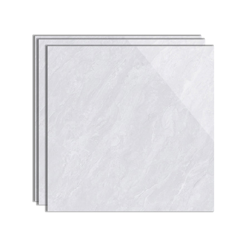 Polished Mixed Material Floor Tile No Pattern Singular Floor Tile 31"L x 31"W x 0.4"H Gray-White Clearhalo 'Bathroom Remodel & Bathroom Fixtures' 'Bathroom Vanities' 'bathroom_vanities' 'Home Improvement' 'home_improvement' 'home_improvement_bathroom_vanities' 6416473