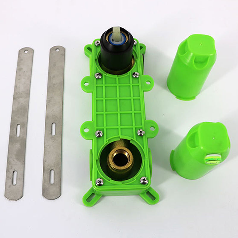 Luxury Wall Mounted Bathroom Faucet Lever Handles Low Arc Solid Brass Faucet Clearhalo 'Bathroom Remodel & Bathroom Fixtures' 'Bathroom Sink Faucets' 'Bathroom Sinks & Faucet Components' 'bathroom_sink_faucets' 'Home Improvement' 'home_improvement' 'home_improvement_bathroom_sink_faucets' 6416929