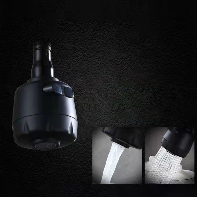 Modern 1-Handle 1-Hole Faucets Black and Silver Standard Kitchen Faucet Clearhalo 'Home Improvement' 'home_improvement' 'home_improvement_kitchen_faucets' 'Kitchen Faucets' 'Kitchen Remodel & Kitchen Fixtures' 'Kitchen Sinks & Faucet Components' 'kitchen_faucets' 6417026